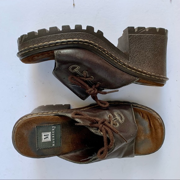 Vintage Y2K Chunky Lug Sole Platform Slides! - Picture 2 of 14